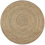 Teppich Jute Geflochten 90 Cm Rund Vidaxl Beige