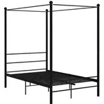 Himmelbett Schwarz Metall 140x200 Cm Vidaxl