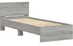 Bettgestell Mit Kopfteil Grau Sonoma 90x200 Cm Holzwerkstoff Vidaxl