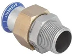 Ge Mapress Es &Uuml;bergangsver. M. Ag M. &Uuml;wm Aus Ms, D 22mmxr 1/2', &Uuml;a 35334 - Geberit