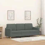 3-sitzer-sofa Dunkelgrau 180 Cm Stoff Vidaxl