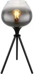 Globo - Tischlampe - Maxy - Schwarz - Glas Rauchglas - &Oslash; 24cm -