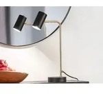 Meinewunschleuchte - Led Schreibtischlampe In Messing / Schwarz Matt, Spot
