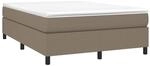 Bettgestell Ohne Matratze Taupe 140x190 Cm Stoff Vidaxl