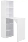Bartisch Mit Schrank Wei&szlig; 115x59x200 Cm Vidaxl