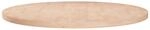 Runde Tischplatte &Oslash;70x2,5 Cm Unbehandeltes Massivholz Eiche - Vidaxl