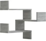 Wand-eckregale 2 Stk. Grau Sonoma 40x40x50 Cm Holzwerkstoff Vidaxl