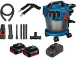 Akku-staubsauger Gas 18v-10 L / 2x 4,0 Ah Akku + Ladeger&auml;t Inkl. Zubeh&ouml;r-set 14tlg.