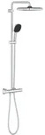 Vitalio Comfort - Duschset Mit Thermostat, 25x25 Cm, 2 Strahlarten, Chrom 26696001 -