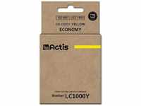 Actis - KB-1000Y Tinte (Ersatz für Brother LC1000Y/LC970Y Standard 36 ml gelb)