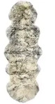 Teppich Schafspelz 60x180 Cm Dunkelgrau Melange Vidaxl