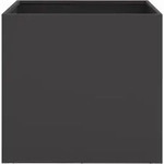 Pflanzk&uuml;bel 2 Stk. Schwarz 49x47x46 Cm Stahl - Vidaxl