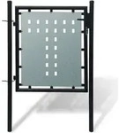 Zauntor (einzeltor) Schwarz 100x150 Cm - Vidaxl