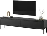 Selsey Bemmi - Tv-schrank Lowboard, Schwarz, 175 Cm