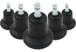 5x Bodengleiter Stand Klein No. 11 Stift 11 Mm / 50 Mm Standf&uuml;&szlig;e (5er Pack) Hjh