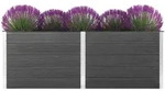 Garten-hochbeet 250 X 50 X 91 Cm Wpc Grau - Vidaxl