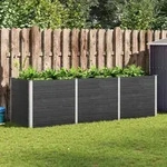 Vidaxl - Garten-hochbeet 300x100x91 Cm Wpc Grau