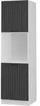 Vicco - Herdumbauschrank Fame-line, Anthrazit Landhaus, 60 Cm Offen