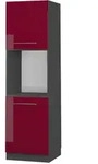 Vicco - Herdumbauschrank Fame-line, Bordeaux Hochglanz, 60 Cm Offen