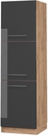 Vicco - Herdumbauschrank Fame-line, Anthrazit Hochglanz, 60 Cm