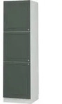 Vicco - Herdumbauschrank Fame-line, Gr&uuml;n-gold Landhaus, 60 Cm