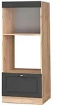 Mikrowellenschrank Fame-line, Anthrazit-gold, 60 Cm Offen, Vicco