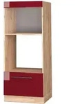 Vicco - Mikrowellenschrank Fame-line, Bordeaux Hochglanz, 60 Cm Offen