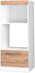 Vicco - Mikrowellenschrank Fame-line, Goldkraft Eiche, 60 Cm Offen