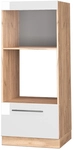 Vicco - Mikrowellenschrank Fame-line, Wei&szlig; Hochglanz, 60 Cm Offen