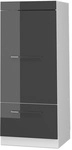 Vicco - Mikrowellenschrank Fame-line, Anthrazit Hochglanz, 60 Cm