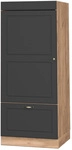 Vicco - Mikrowellenschrank Fame-line, Anthrazit-gold, 60 Cm