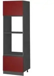 Vicco - Mikrowellenschrank R-line, Rot, 60 Cm J-shape