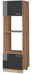 Vicco - Mikrowellenschrank R-line, Anthrazit Hochglanz, 60 Cm