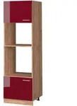 Mikrowellenschrank R-line, Bordeaux Hochglanz, 60 Cm, Vicco