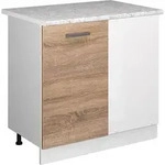 Vicco - Eckunterschrank R-line, Sonoma, 86 Cm, Ap Marmor
