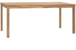 Garten-esstisch 180x90x77 Cm Massivholz Teak Vidaxl
