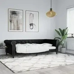 Tagesbett Schwarz 90x200 Cm Kunstleder Vidaxl