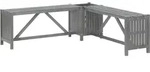 Vidaxl - Garten-eckbank Mit Pflanzk&uuml;bel 117 Cm Massivholz Akazie Grau