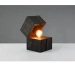 Aufklappbare Led Tischleuchte Treasure Aus Holz Schwarz, H&ouml;he 16cm