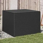 Gartentruhe Schwarz 291l Poly Rattan - Vidaxl