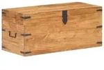 Truhe 90x40x40 Cm Massivholz Akazie - Vidaxl