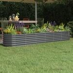 Hochbeet Verzinkter Stahl 260x40x36 Cm Anthrazit Vidaxl
