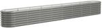 Hochbeet Verzinkter Stahl 332x40x36 Cm Grau Vidaxl