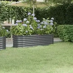 Hochbeet Verzinkter Stahl 152x40x36 Cm Anthrazit Vidaxl