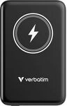 Verbatim - Charge 'n' Go Magnetic Wireless Powerbank 10000 Mah Fast Charge, Quick