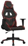 Gaming-stuhl Mit Massagefunktion Schwarz Und Weinrot Kunstleder Vidaxl20972
