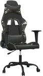 Gaming-stuhl Mit Massagefunktion Schwarz Tarnfarben Kunstleder Vidaxl