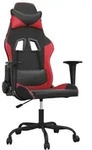 Gaming-stuhl Mit Massagefunktion Schwarz Und Rot Kunstleder Vidaxl