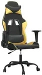 Gaming-stuhl Schwarz Und Golden Kunstleder Vidaxl