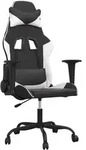 Gaming-stuhl Mit Massagefunktion Schwarz Und Wei&szlig; Kunstleder Vidaxl